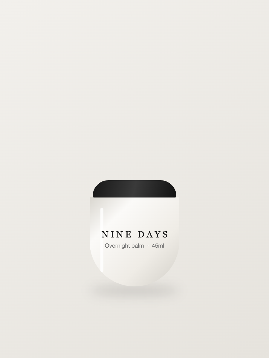Nine Days — Overnight balm · 45ml